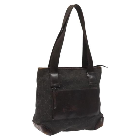 GUCCI GG Canvas Tote Bag Dark Brown - Picture 1 of 16